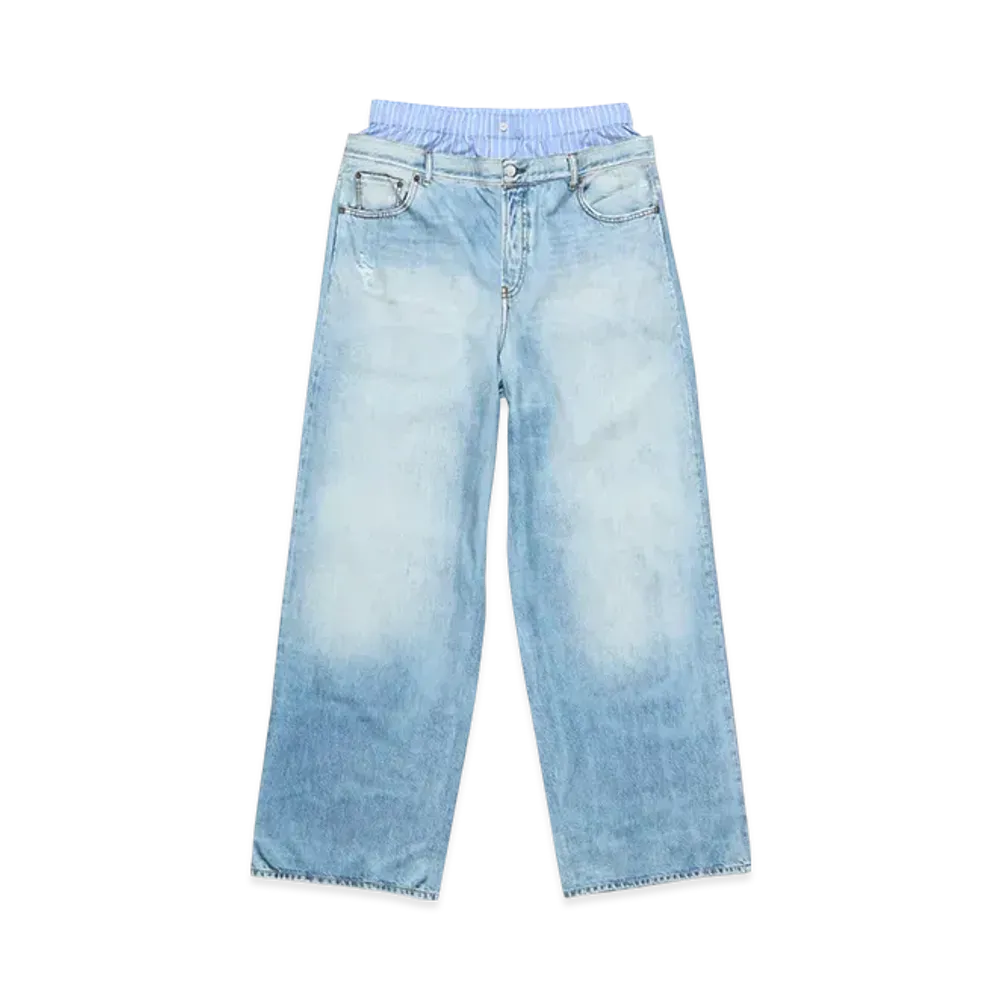 Acne Studios Printed Trousers "Light Blue"