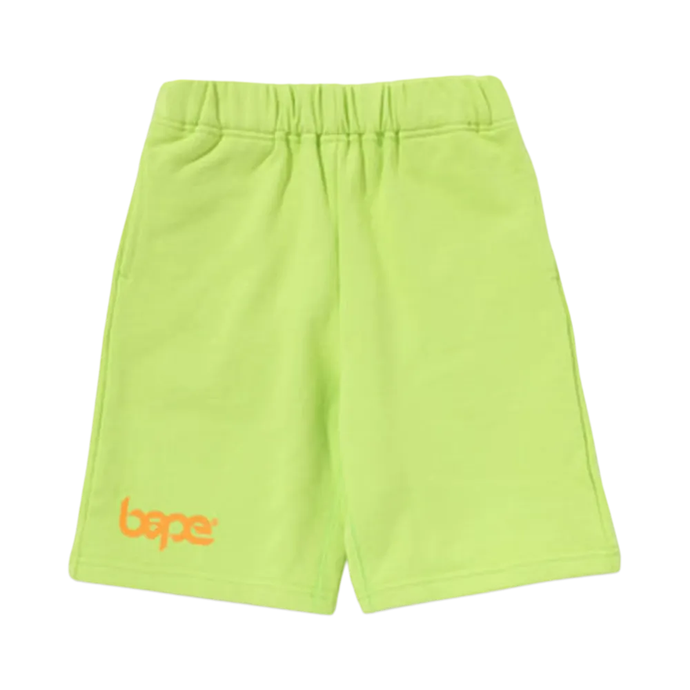 A BATHING APE Bape Pigment Dye Sweat Shorts "Green"
