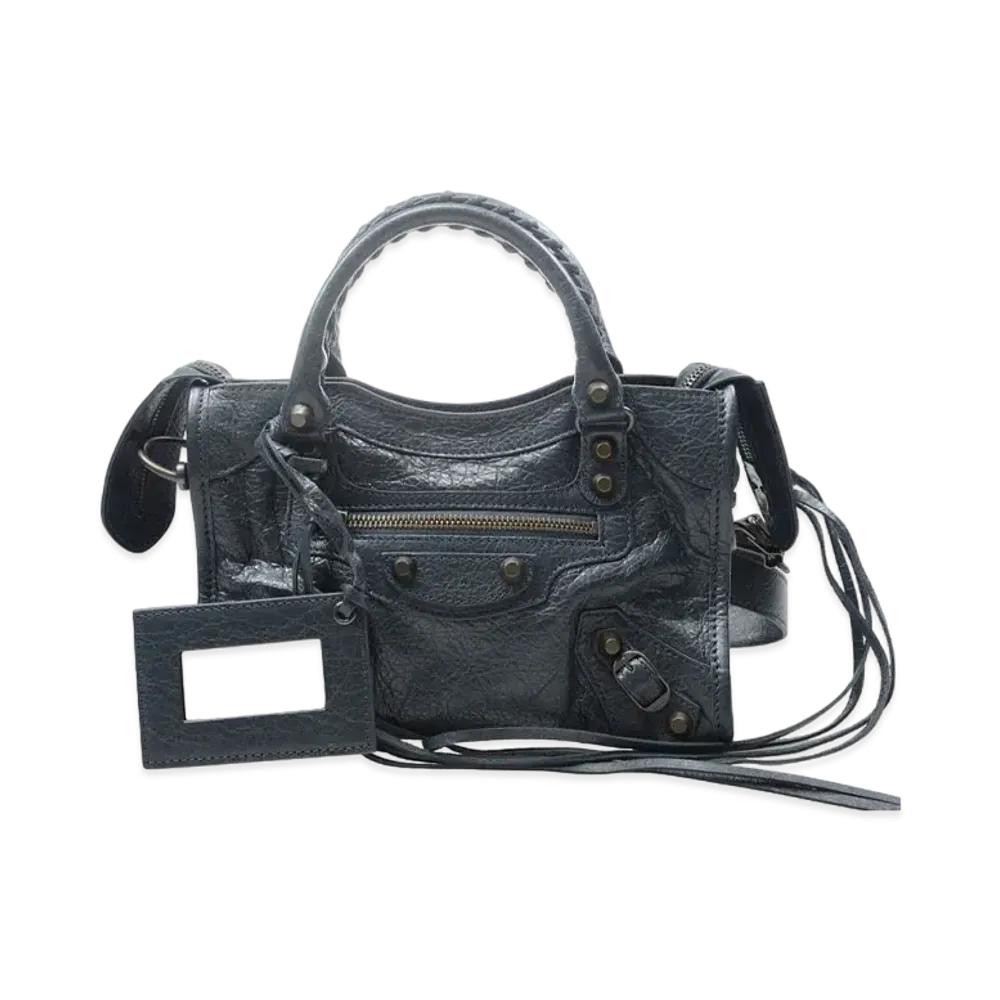 BALENCIAGA Handbag Lambskin "Dark Grey"