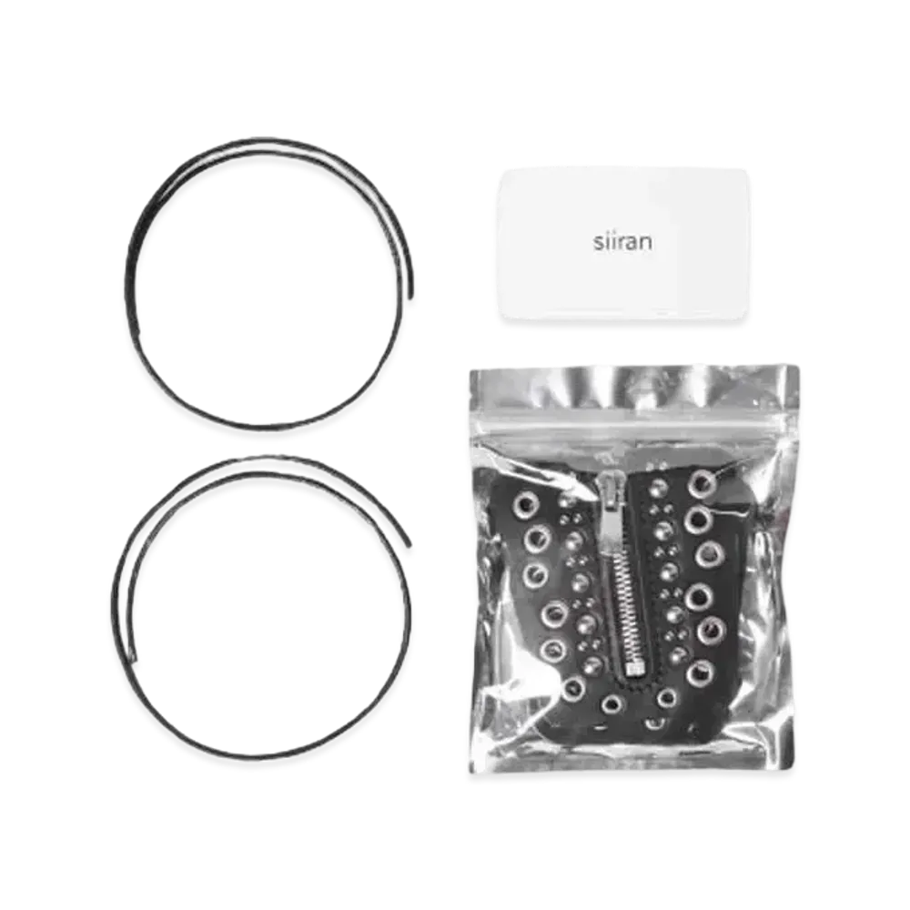 siiran Sneaker Custom Zipper Unit Studs Black czaf01sb "BLACK/BLACK"