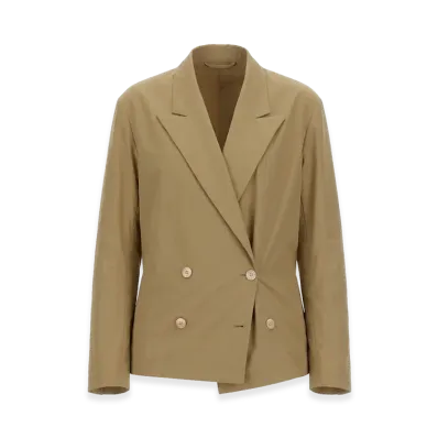 DRIES VAN NOTEN Women's Double-Breasted Shirt "Beige"