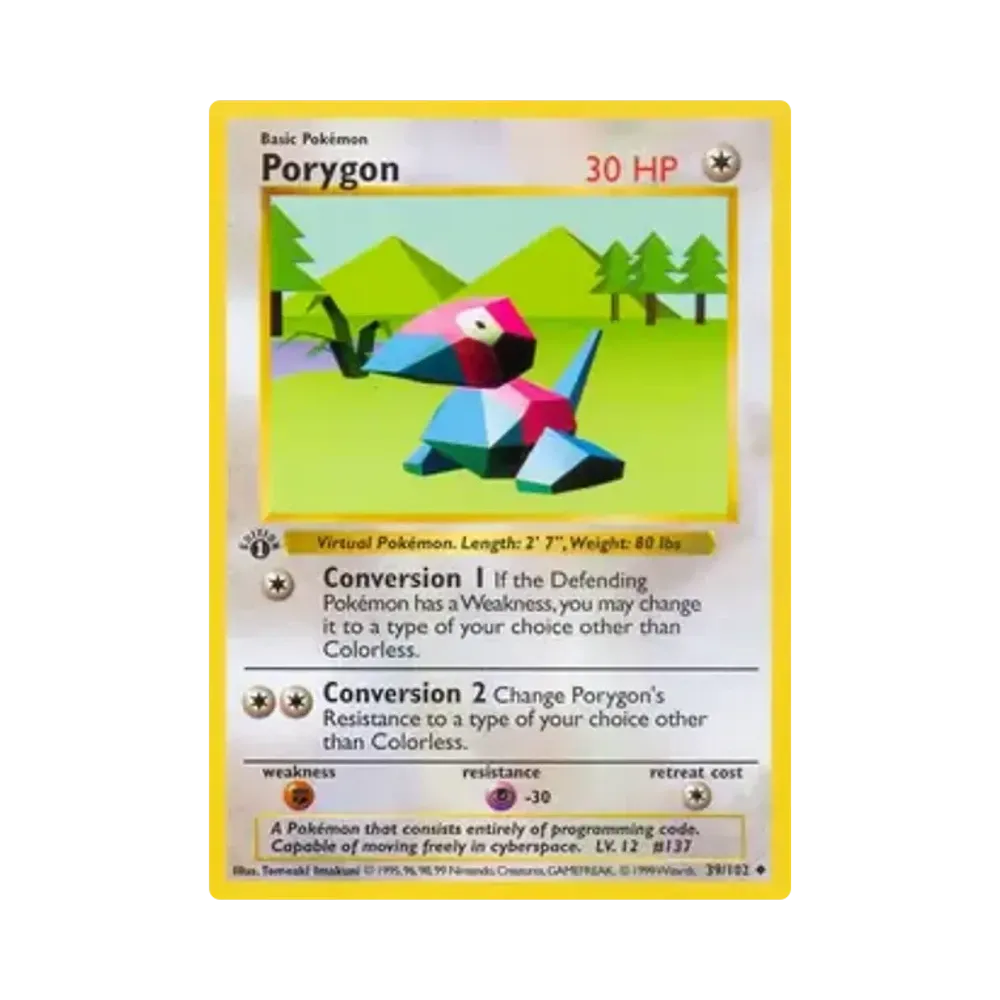 Porygon U [39/102][EN](Base Set 1st Edition)