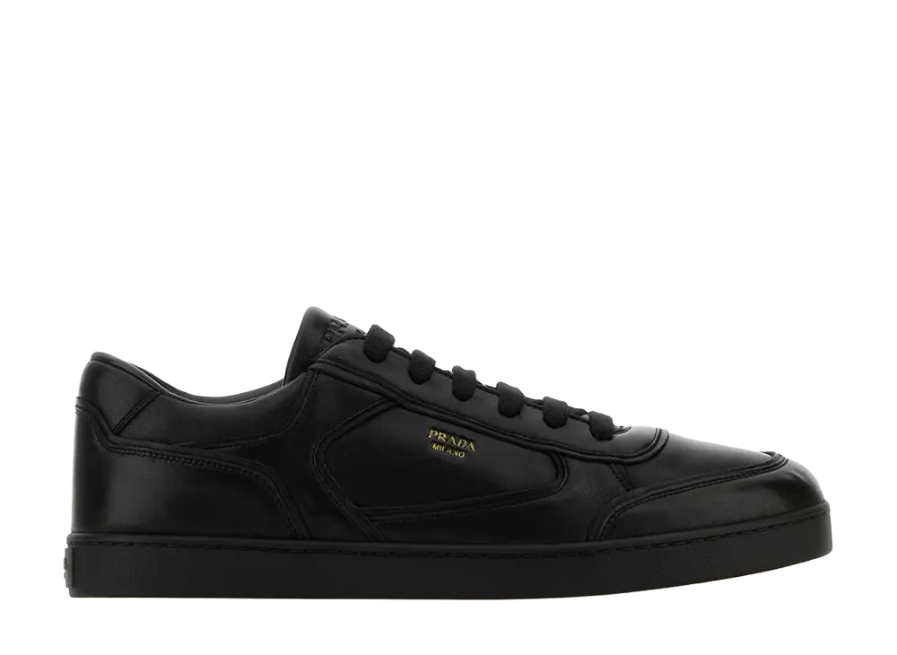 PRADA Leather Sneakers "Black"