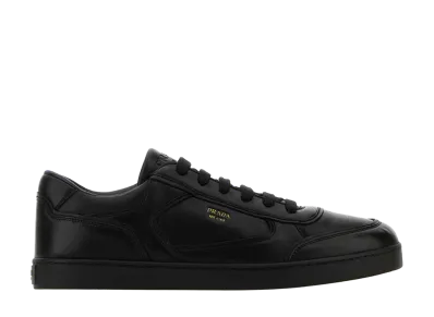 PRADA Leather Sneakers "Black"