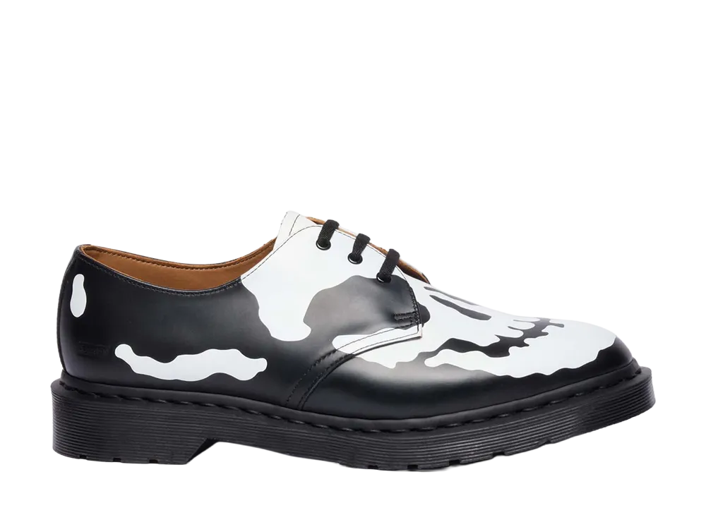 Supreme × Dr.Martens 1461 Skull 3 Eye Shoe "Black/White" (25FW Week 14)