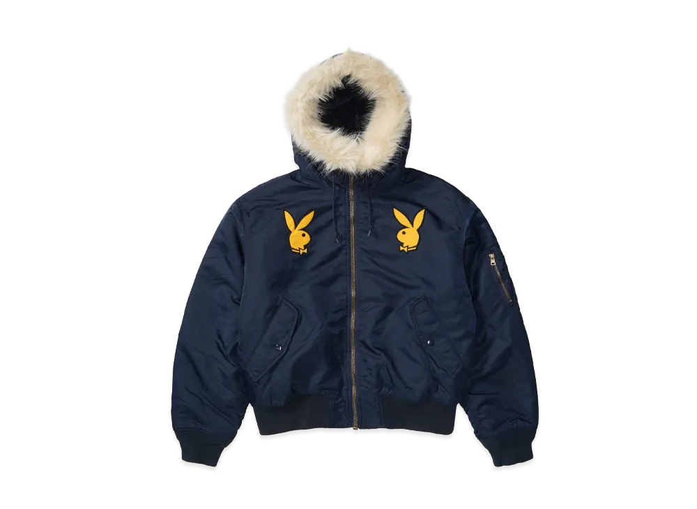 Supreme x Playboy Hooded MA-1 "Navy"