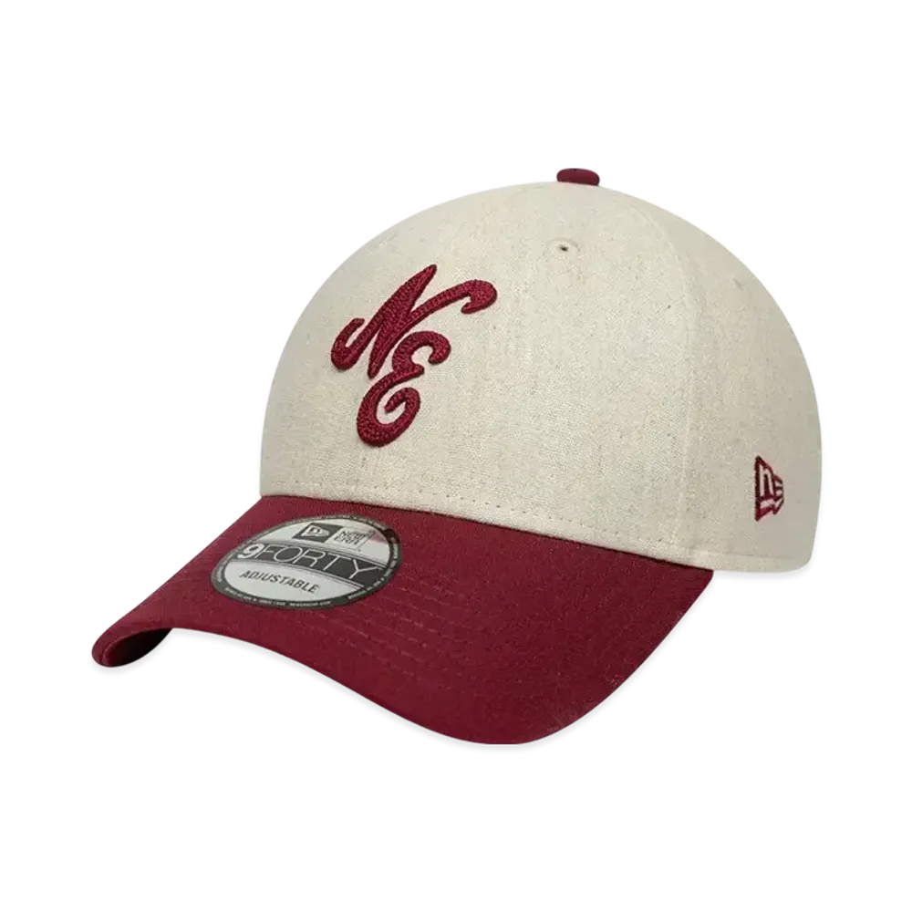 NEW ERA 9Forty Linen "Stone/Cardinal"