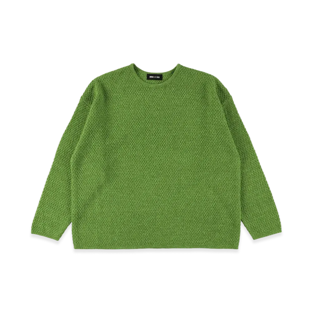 WIND AND SEA Hand Knitted Sweater "Green"