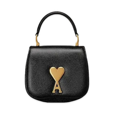 AMI PARIS Paris Paris Shoulder Bag Nano "Black"