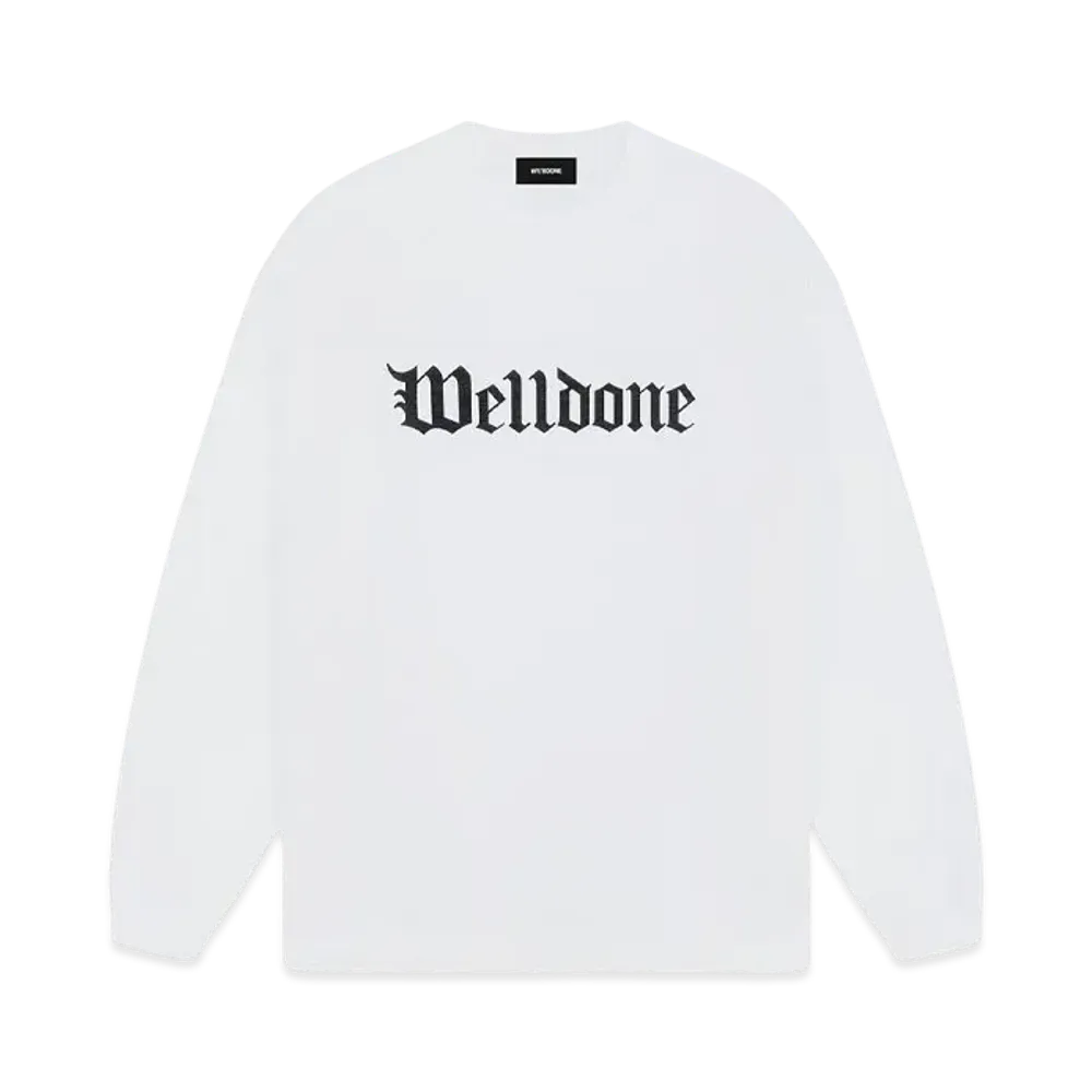 WE11DONE Gothic Logo T-shirt "White"