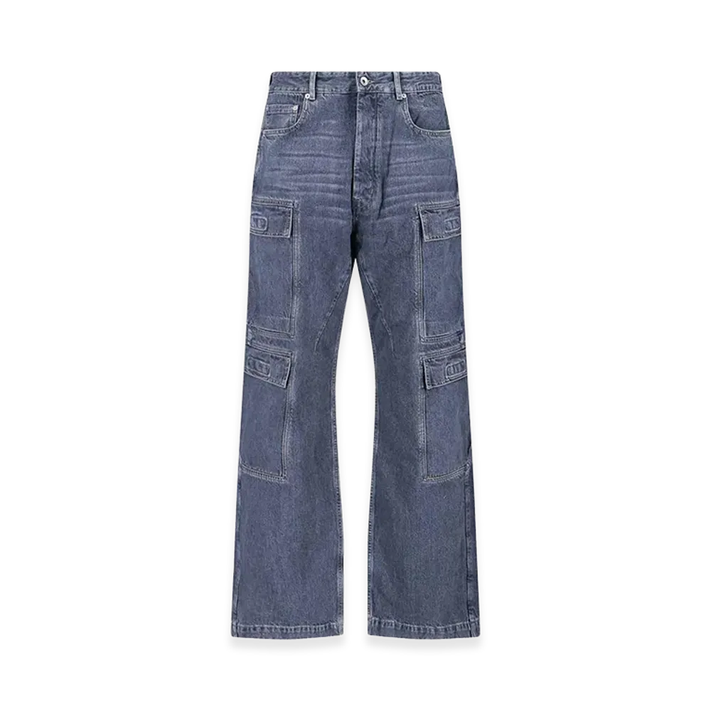 Rick Owens Jeans Cargo "Blue"