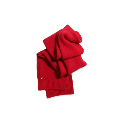 CHANEL Scarf Wool "Red"