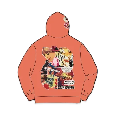 Supreme Instant High Patches Hooded Sweatshirt "Apricot"