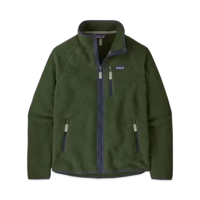 Patagonia Men's Fleece Jacket Zip Up Outer Boa Jacket "Green"