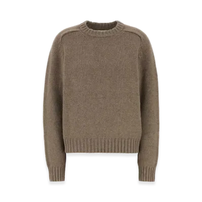KHAITE Women's Cashmere Mae Sweater "Brown/Mud"