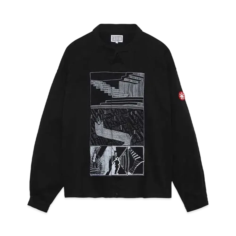 Cav Empt (C.E) MD TRACES SHORT SHIRT JACKET "Black"