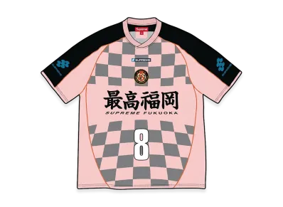 Supreme Checkerboard Soccer Jersey "Pink"