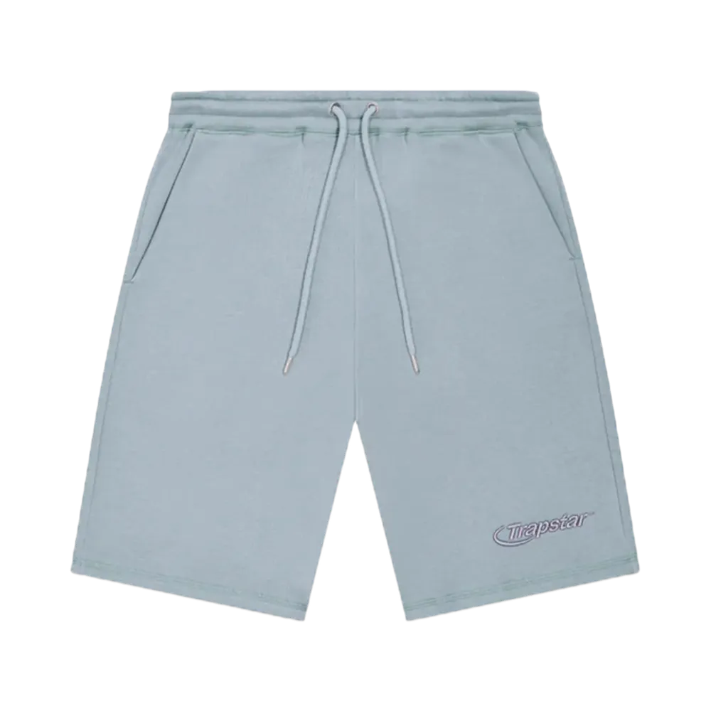 TRAPSTAR Hyperdrive Crewneck Short Set "Ice Blue"