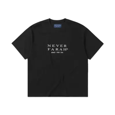 thisisneverthat x FARAH Classic Logo Tee "Black"
