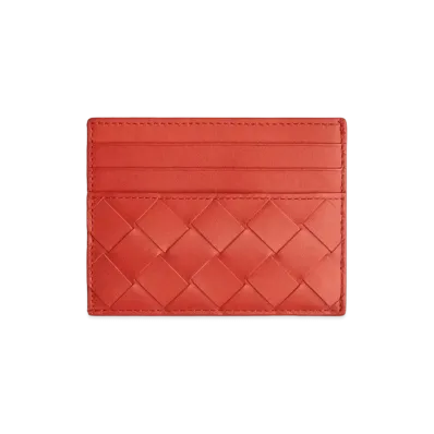 Bottega Veneta Credit Card Holder "Tomato"