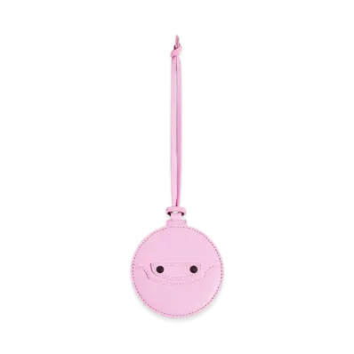 BALENCIAGA Le City Round Mirror Charm "Bubbly Pink"