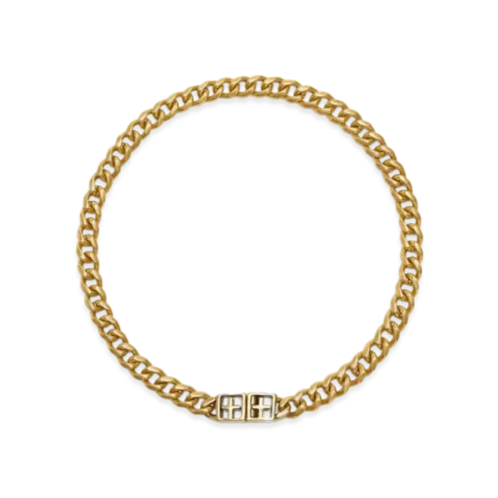 KSUBI 18k Aged Mogul Necklace "Gold"