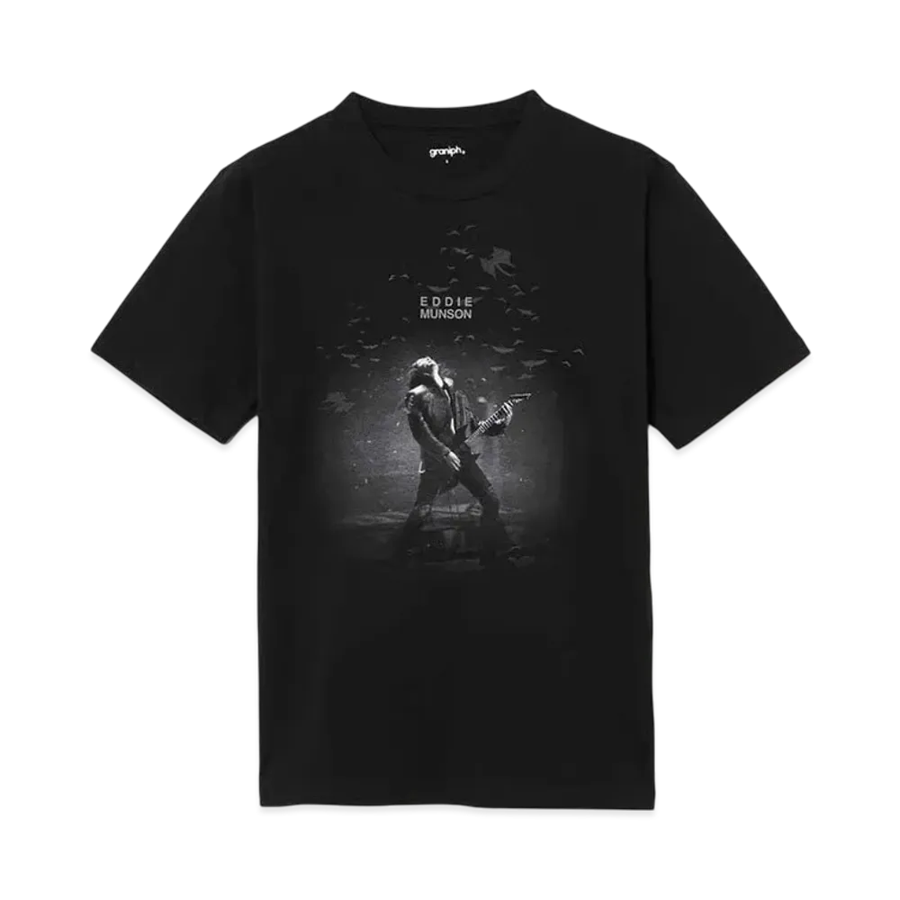 graniph x Stranger Things Eddie Munson T-Shirt "Black"