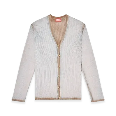 Diesel K-Vilmo Degraded Cardigan "Grey Brown"
