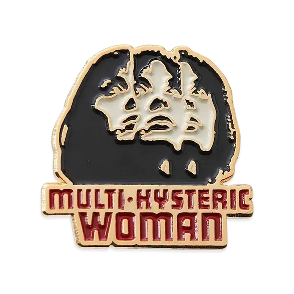 HYSTERIC GLAMOUR Multi Hysteric Woman Pin Badge "Gold"