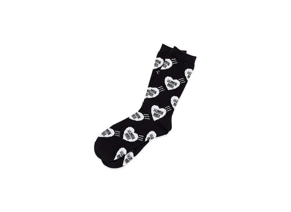 HUMAN MADE Heart Socks "Black"
