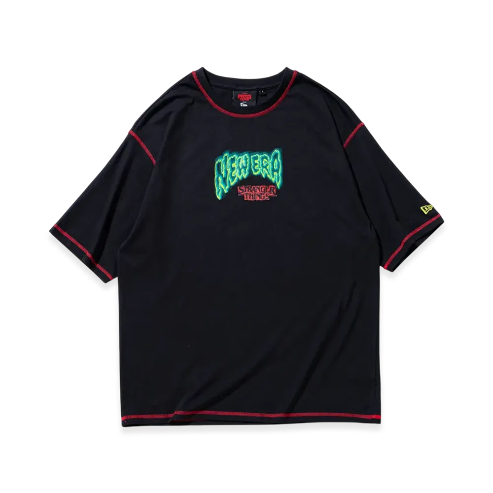 NEW ERA x Netflix Stranger Things S/S Oversized Cotton T-Shirt Eleven "Black"