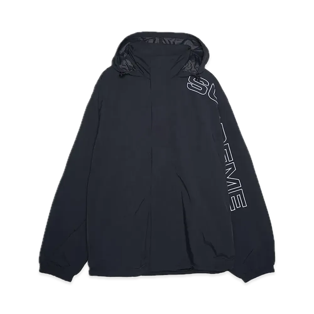 Supreme Spellout Embroidered Track Jacket "Black"