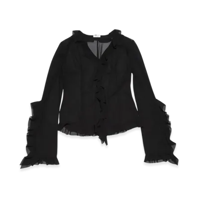Acne Studios Ruffle Blouse "Black"