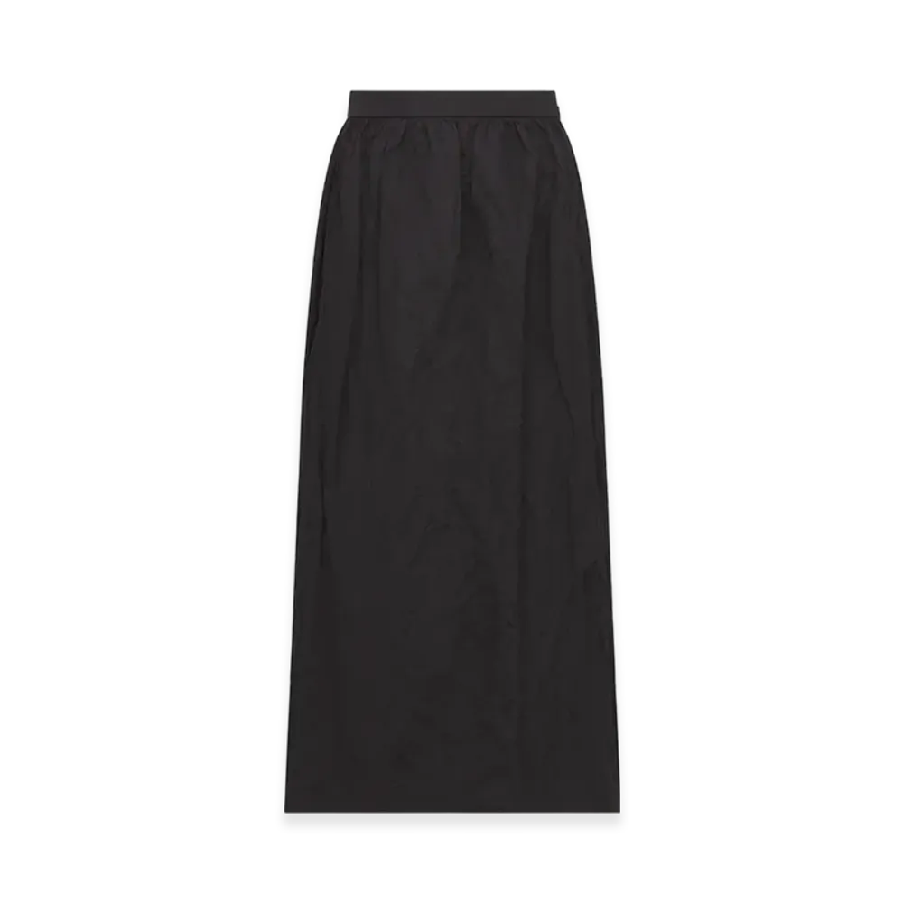 Dior Women's Mid-Length Straight-Cut Skirt Technical Crinkled Effect "Black"