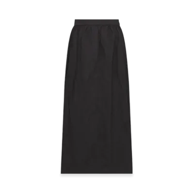Dior Women's Mid-Length Straight-Cut Skirt Technical Crinkled Effect "Black"