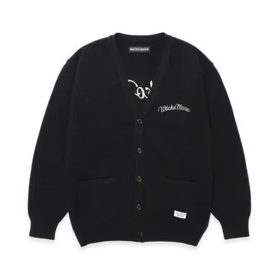 WACKO MARIA Classic Knit Cardigan "Black"