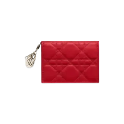 Dior Flap Card Holder "Red"