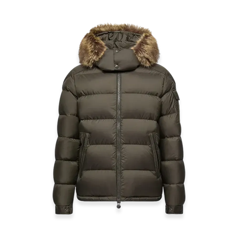 MONCLER Mayaf Hooded Short Down Jacket "Olive Green"