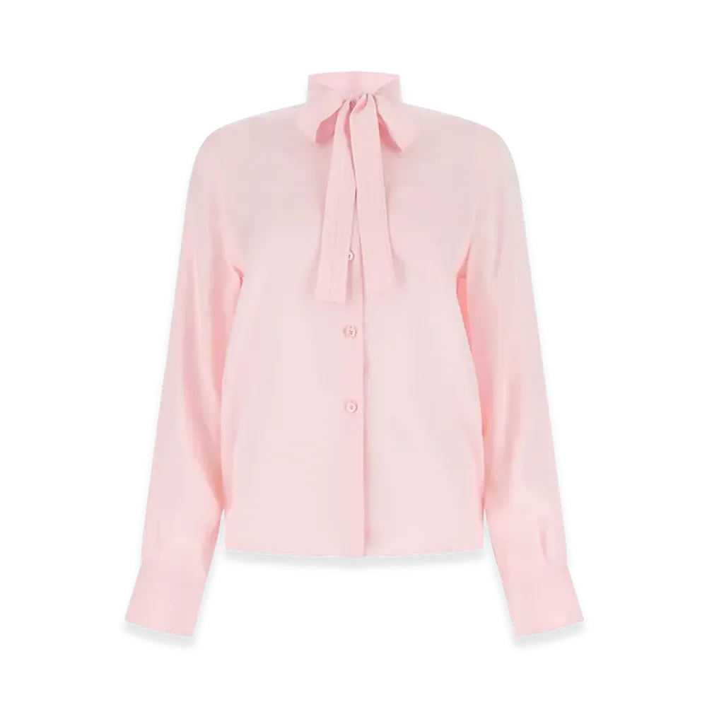 PRADA Women's Crepe Shirt "Pink"