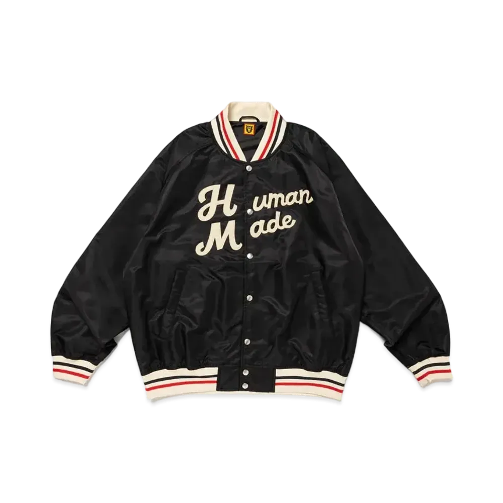 HUMAN MADE Nylon Stadium Jacket "Black"