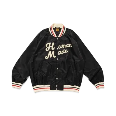 HUMAN MADE Nylon Stadium Jacket "Black"