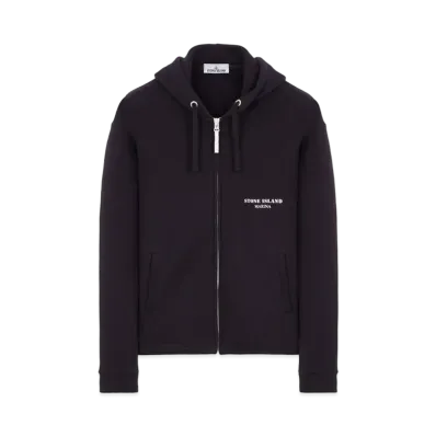 Stone Island 652X6 Marina Full Zip Sweat Shirt "Blue"