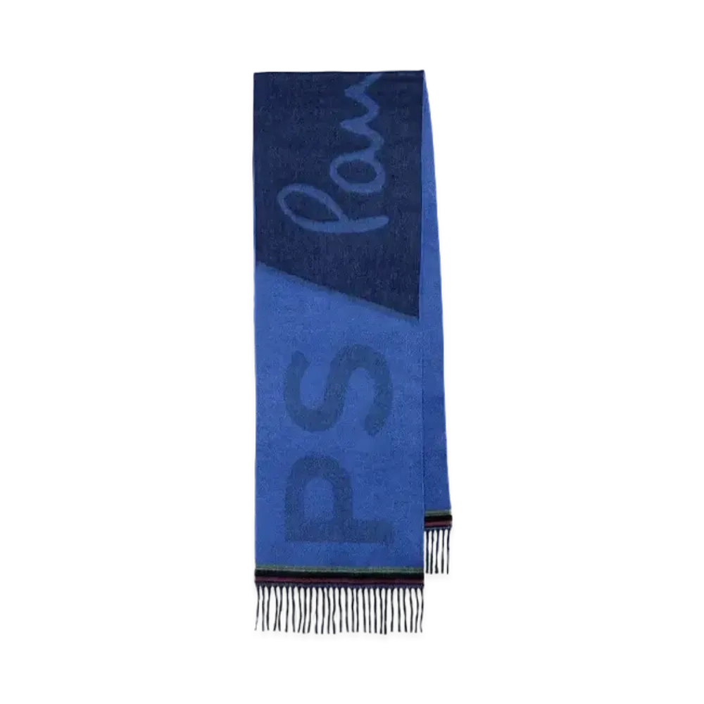 Paul Smith PS Big Logo Muffler "Blue"