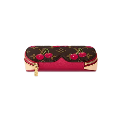 Louis Vuitton x Takashi Murakami Sunglasses Pouch GM "Cherry Brown"