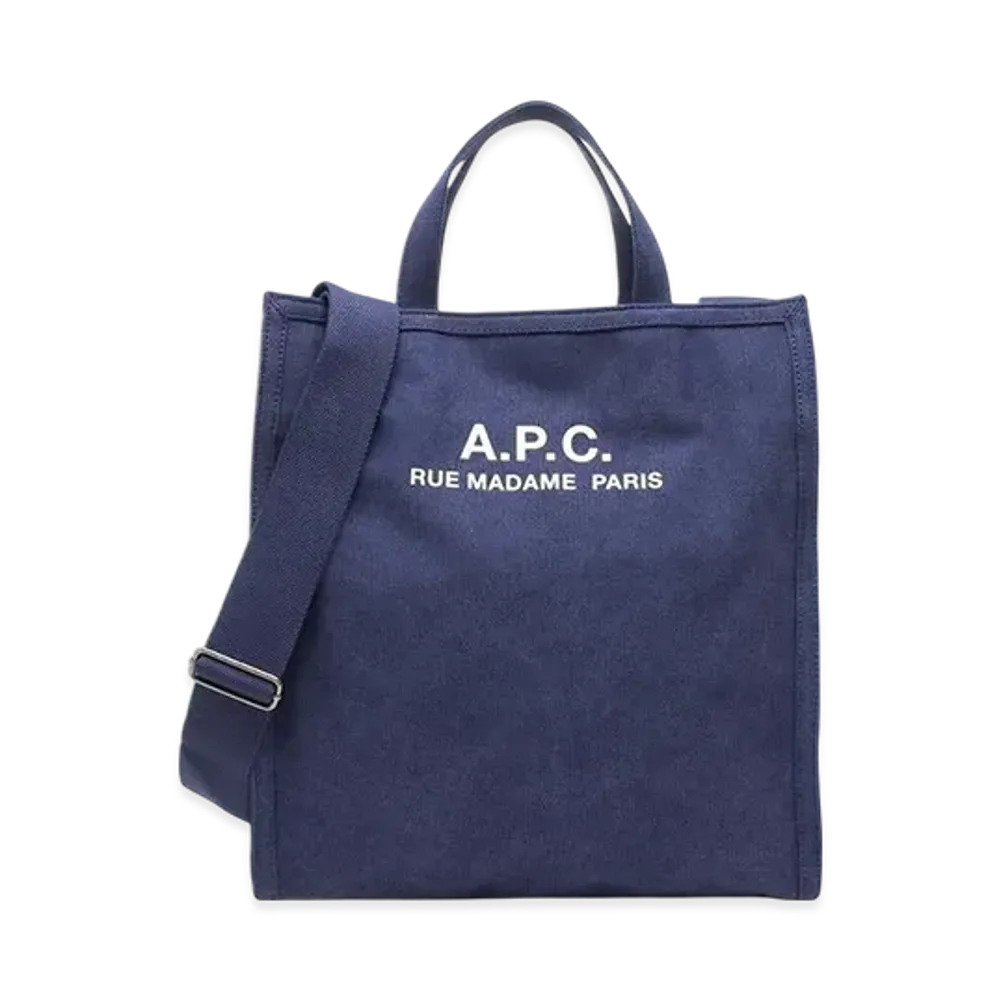 A.P.C. Codbm IAK Recuperation Shopping Bag "Dark Navy"
