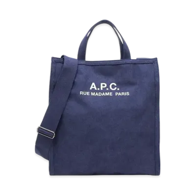 A.P.C. Codbm IAK Recuperation Shopping Bag "Dark Navy"