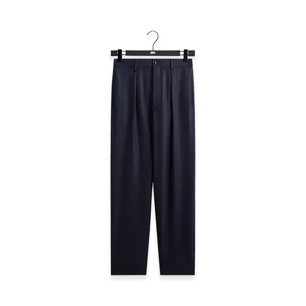 Kith &Kin x Giorgio Armani Flat Front Trouser "Blue/Navy"