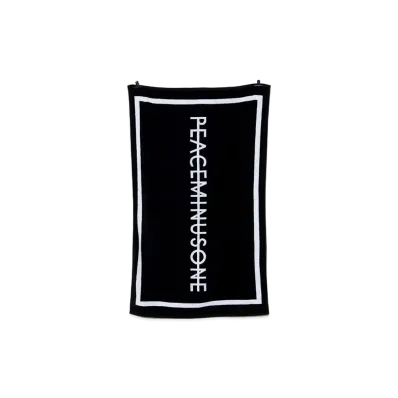 PEACEMINUSONE PMO BEACH TOWEL #1 "Black" / G-DRAGON