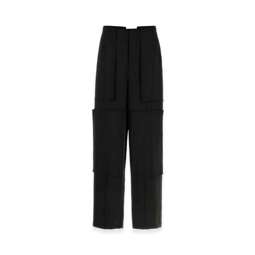 Maison Margiela Satin Wide-Leg Pant "Black"
