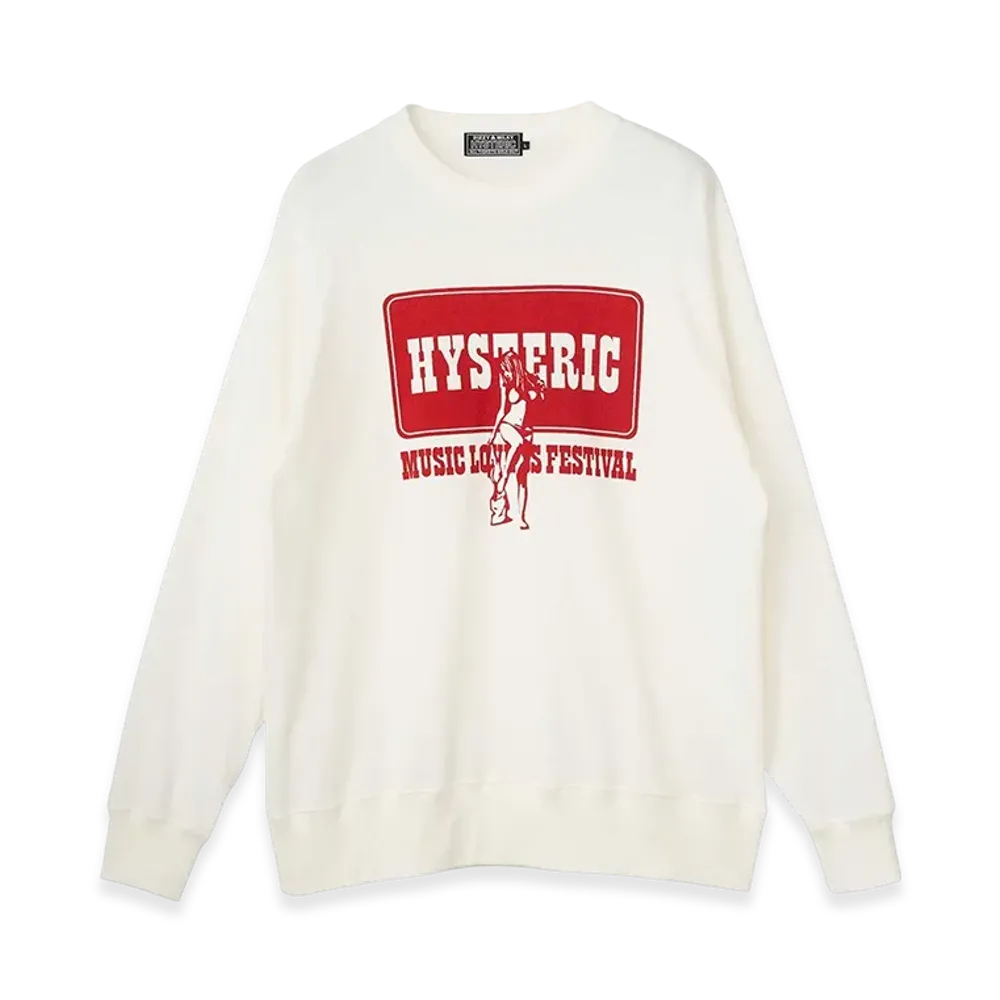 HYSTERIC GLAMOUR Music Lovers Festival Tee "White"